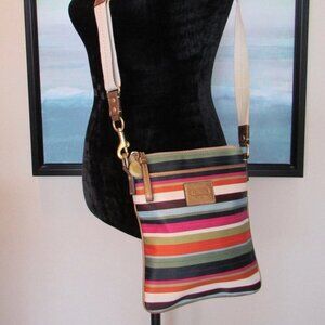 Coach Legacy Stripe Scarf Print Crossbody 65th Anniversary CO868-41674